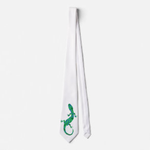 Green Geckos Tie