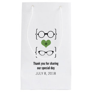 Green Geeky Glasses Gift Bag