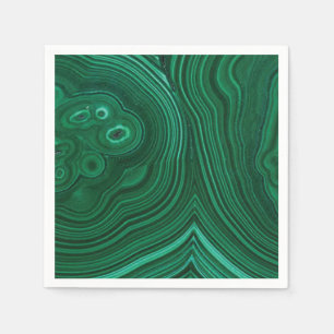 Green gemstone malachite natural stone design  napkin