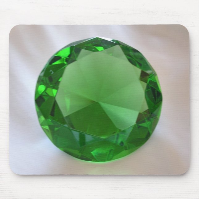 Green Gemstone Mouse Mat (Front)