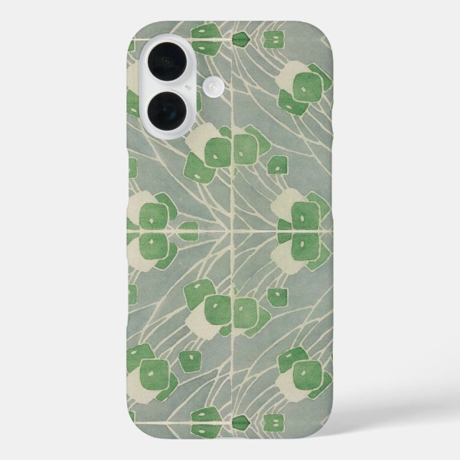 Green Geometric 1915 Hannah Borger Overbeck Case-Mate iPhone Case (Back)