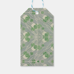 Green Geometric 1915 Hannah Borger Overbeck Gift Tags