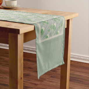 Green Geometric 1915 Hannah Borger Overbeck Short Table Runner