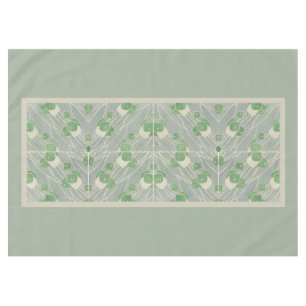 Green Geometric 1915 Hannah Borger Overbeck Tablecloth