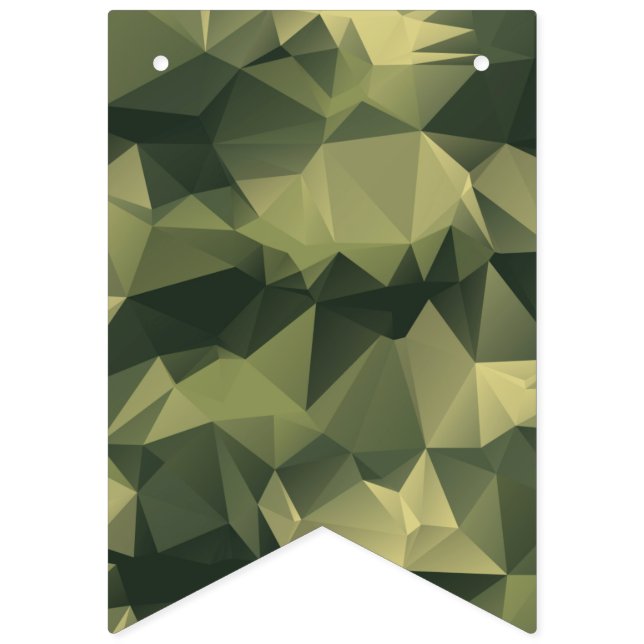 Green Geometric Camouflage. Camo your Bunting (First Flag)