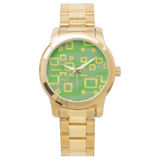 Green Geometric eWatch Watch