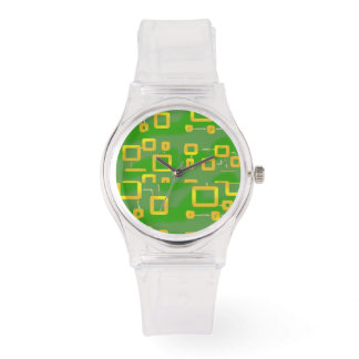 Green Geometric eWatch Watch