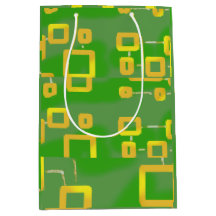 Green Geometric Gift Bag