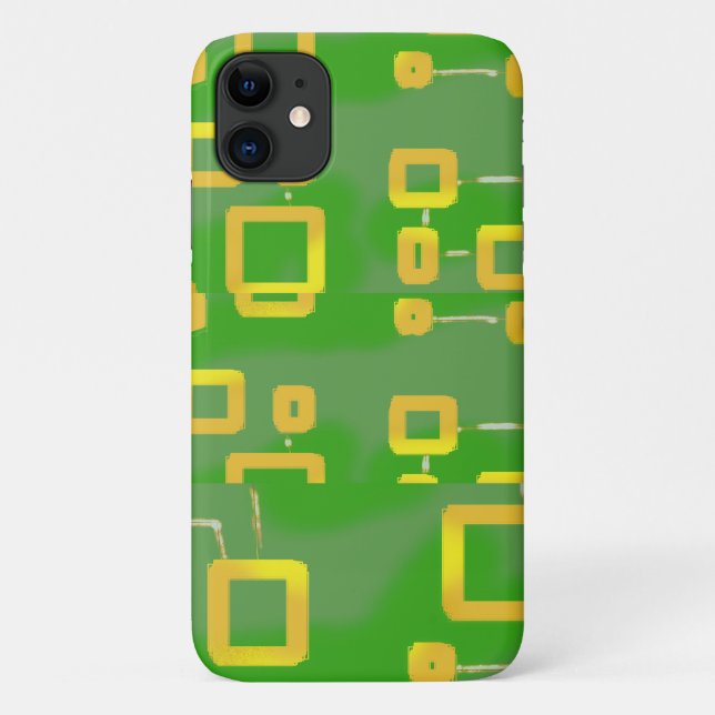 Green Geometric iPhone / iPad case (Back)