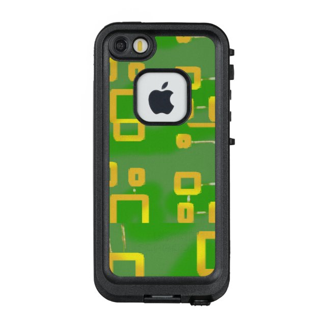 Green Geometric LifeProof Case (Back)