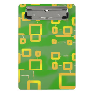 Green Geometric Mini Clipboard