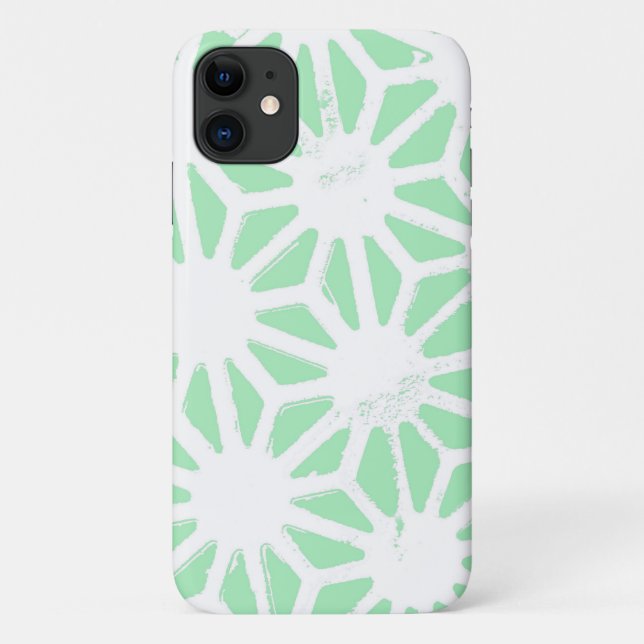 Green geometric pattern Case-Mate iPhone case (Back)