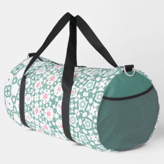 Green Geometric Pattern Fitness Gym Bag