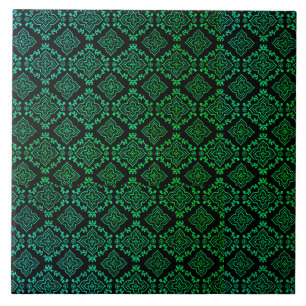 Green Geometric Pattern / Indian Print Tile