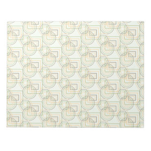 Green Geometric Pattern Notepad