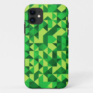 Green Geometric Pattern St Patrick's Day iPhone 11 Case