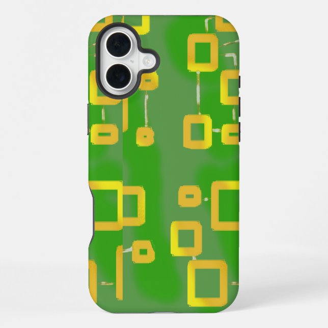 Green Geometric Phone Case (Back)