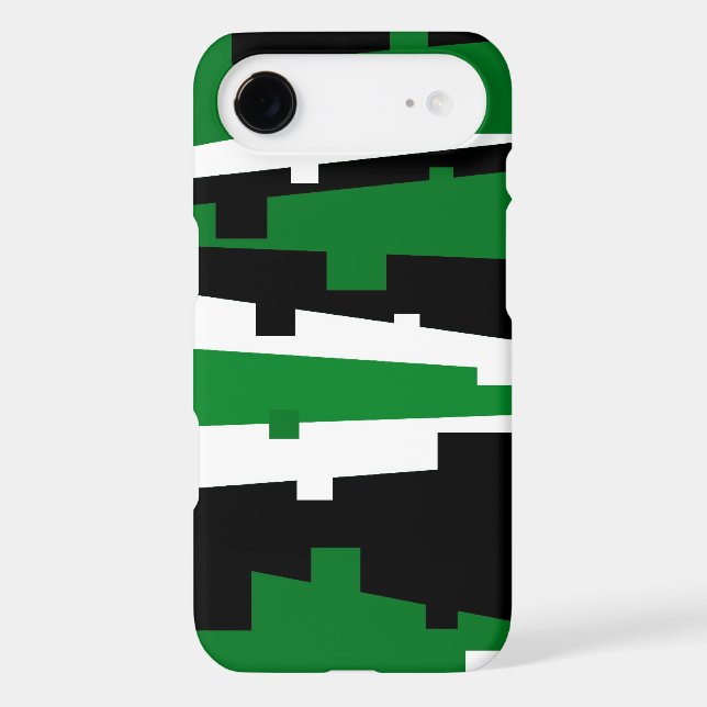 Green Geometric Striped Case-Mate Samsung Galaxy Case (Back)