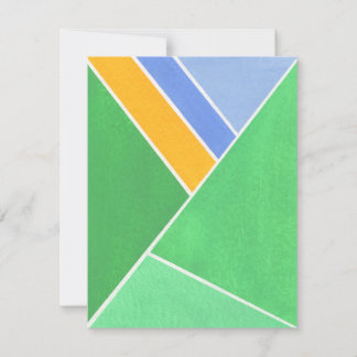 Green Geometry Card