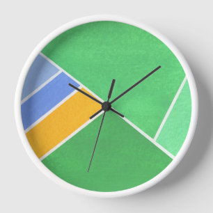 Green Geometry Clock