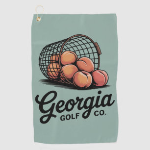 Green Georgia Golf Co Range Bucket Towel