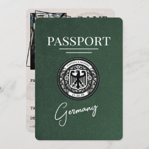 Green Germany Passport Save The Date