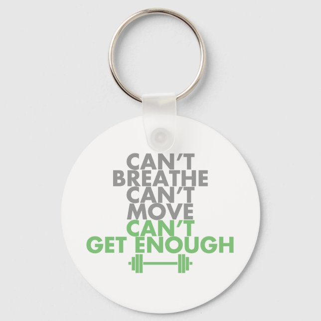 Green "Get Enough" Key Ring (Front)