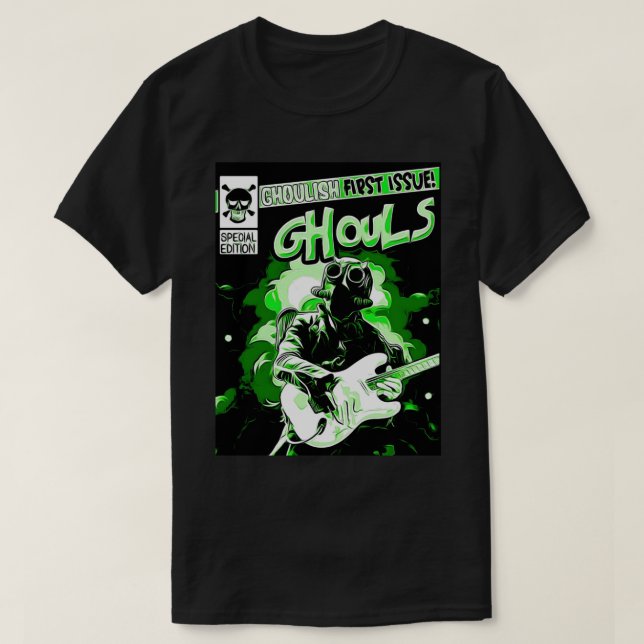 Green GHOST BAND GHOULS COMIC COVER SPECIAL EDITIO T-Shirt (Design Front)