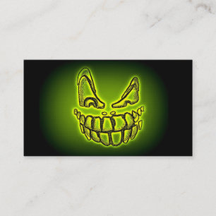 Green Ghoul paranormal business cards