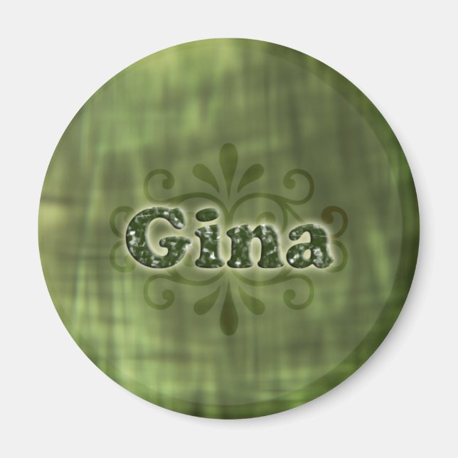 Green Gina Magnet (Front)