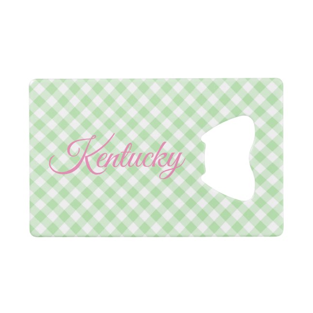 Green gingham  (Front (Horizontal))
