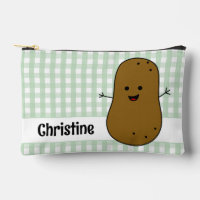 Green Gingham Brown Potato Custom