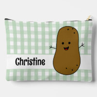 Green Gingham Brown Potato Custom