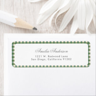 Green Gingham Christmas Baby Shower
