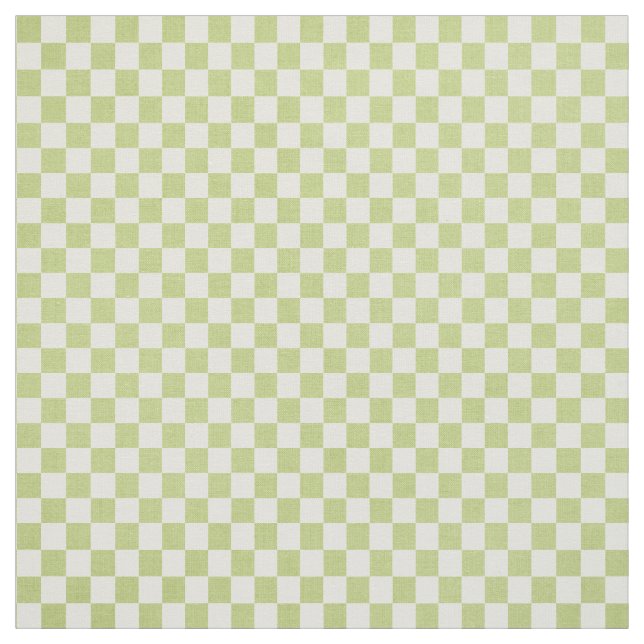 Green Gingham Fabric (Swatch)