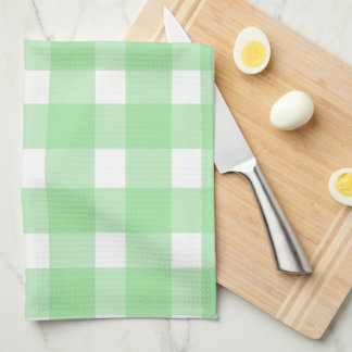 Green Gingham Kitchen Towel