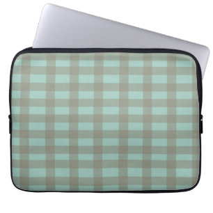 Green Gingham Laptop Sleeve