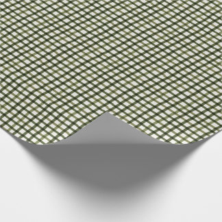 Green Gingham Modern Christmas Wrap Wrapping Paper
