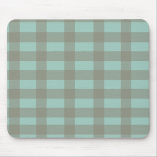 Green Gingham Mouse Mat