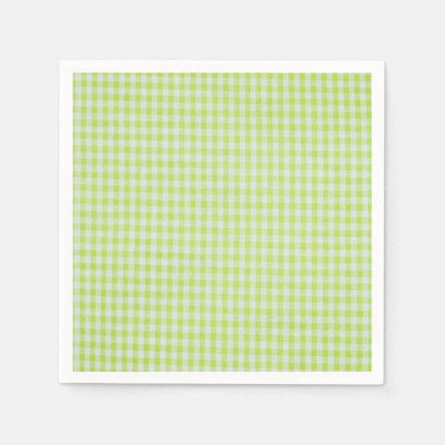 Green Gingham Napkin (Front)