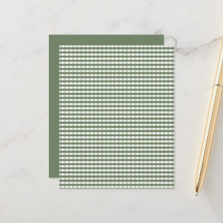 Green Gingham Pattern