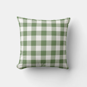 Green Gingham pattern Cushion