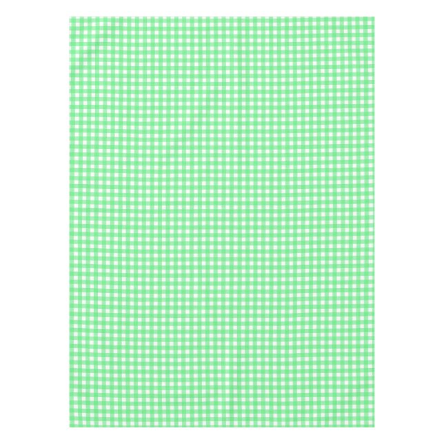 Green gingham tablecloth (Front)