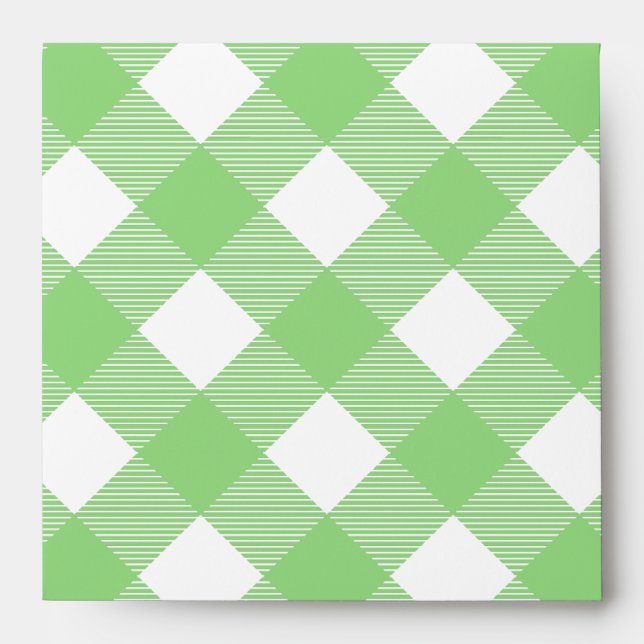 Green Gingham Tablecloth Pattern Envelope (Front)