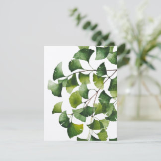 Green Ginkgo Biloba - Blank Card V3