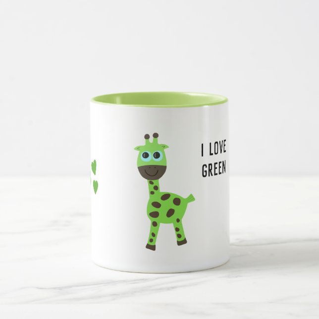 Green giraffe mug (Center)