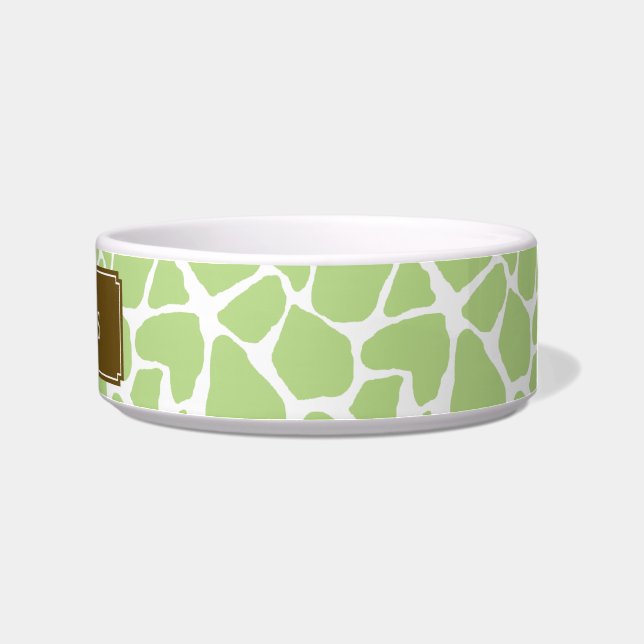 Green Giraffe Pattern Bowl (Right)