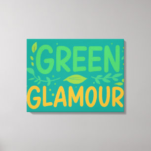 Green Glamour Canvas Print