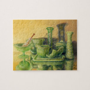 “Green Glassware” Jigsaw Puzzle