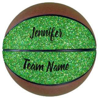 Green Glitter Basketball